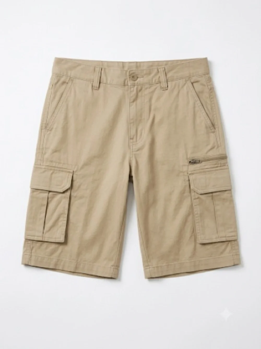 George Men's Tan Cargo Shorts - Multi-Pocket Utility
